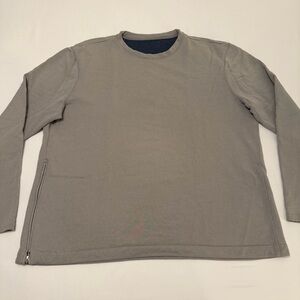 Lululemon City Sweat Crew XXL Light Gray Sweatshirt